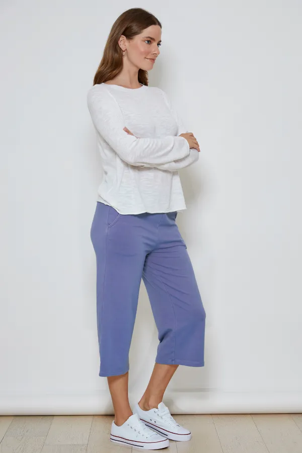 1/2 Sleeve Open Crew Top
