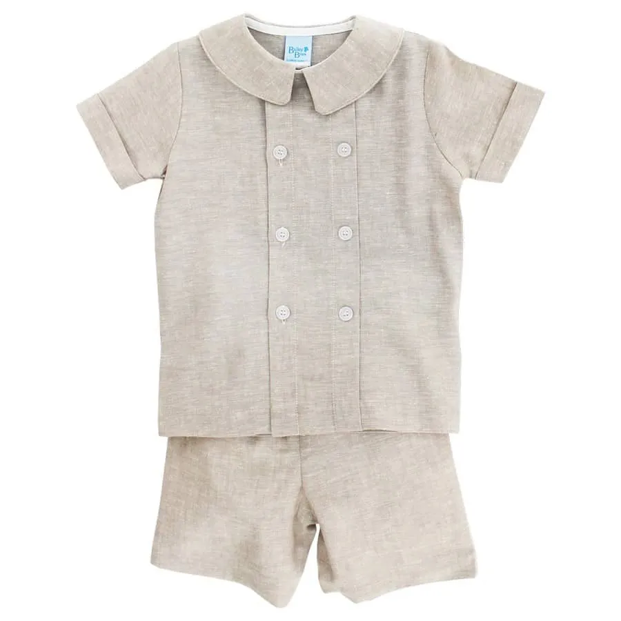 Bailey Boys Flax Linen Dressy short Set 24209-DSS 5102