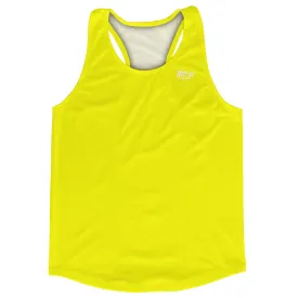 Blank Neon Yellow Running Racerback Singlet Track Tops Made In USA