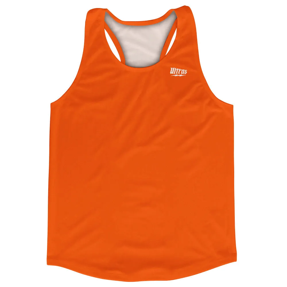 Blank Orange Baltimore Running Racerback Singlet Track Tops Made In USA