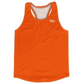 Blank Orange Baltimore Running Racerback Singlet Track Tops Made In USA