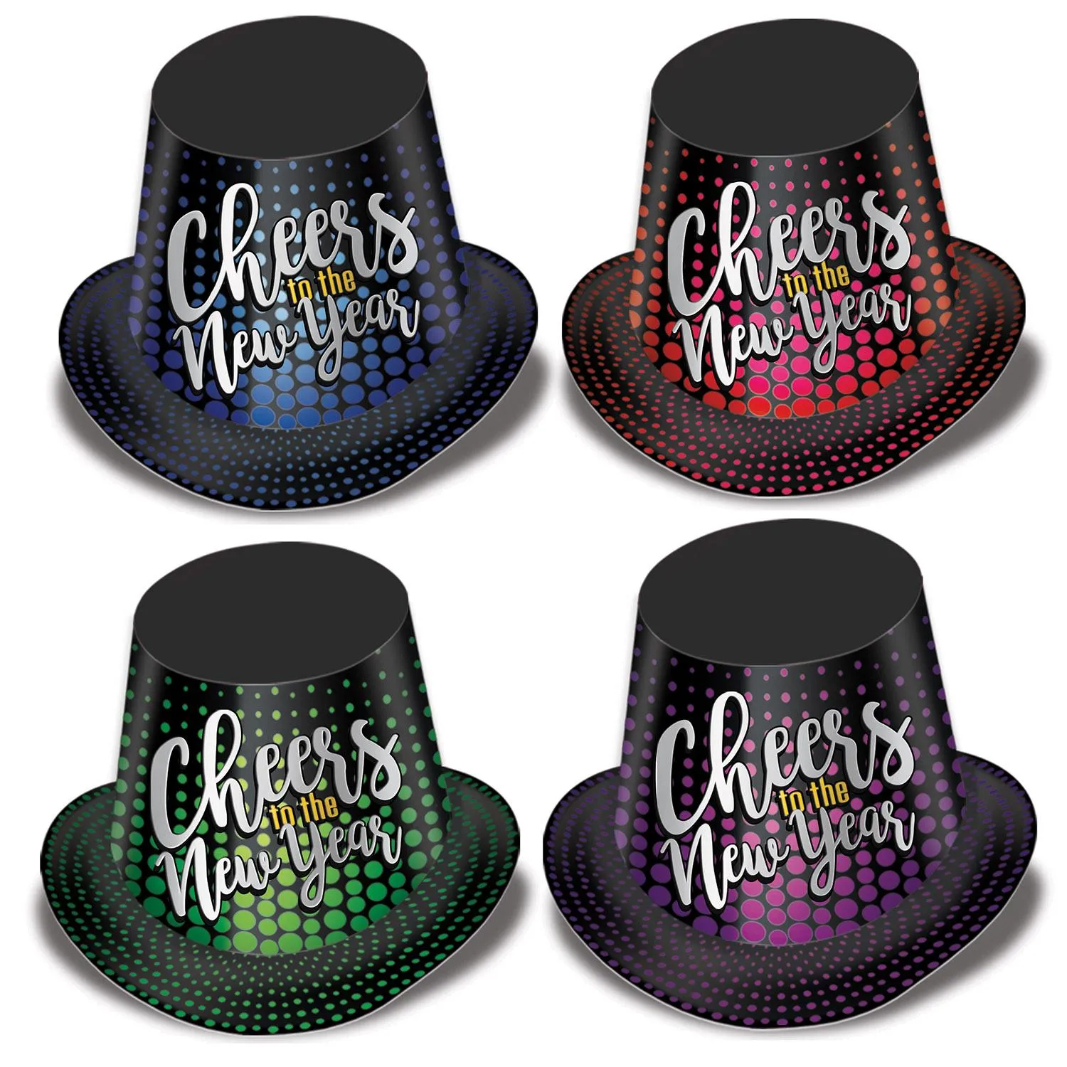 Cheers To The New Year Hi-Hats (25 per Case)