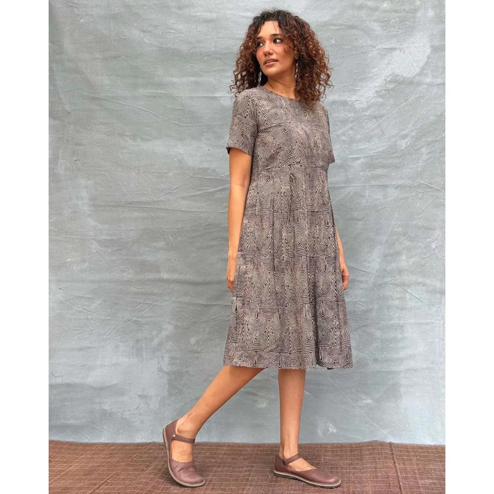 Chidiyaa Soil Threads Of Earth printed Cotton Dress