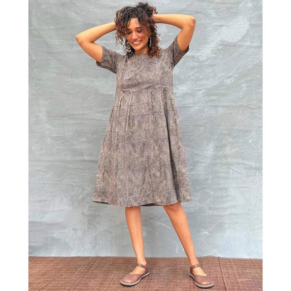 Chidiyaa Soil Threads Of Earth printed Cotton Dress
