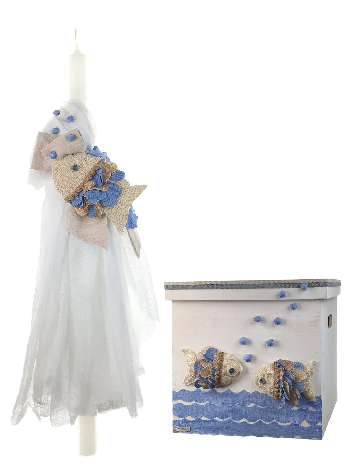 Christening candle for boy - BERND