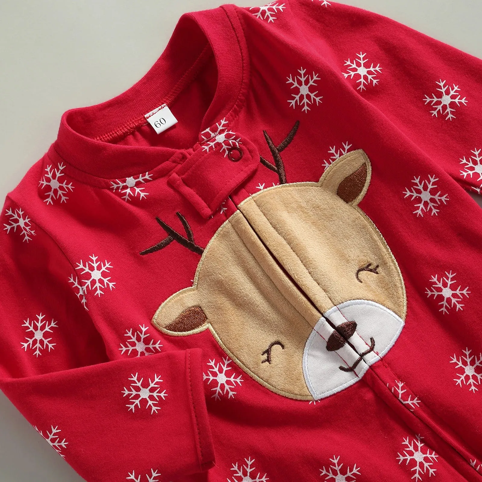 Christmas Deer Baby Rompers