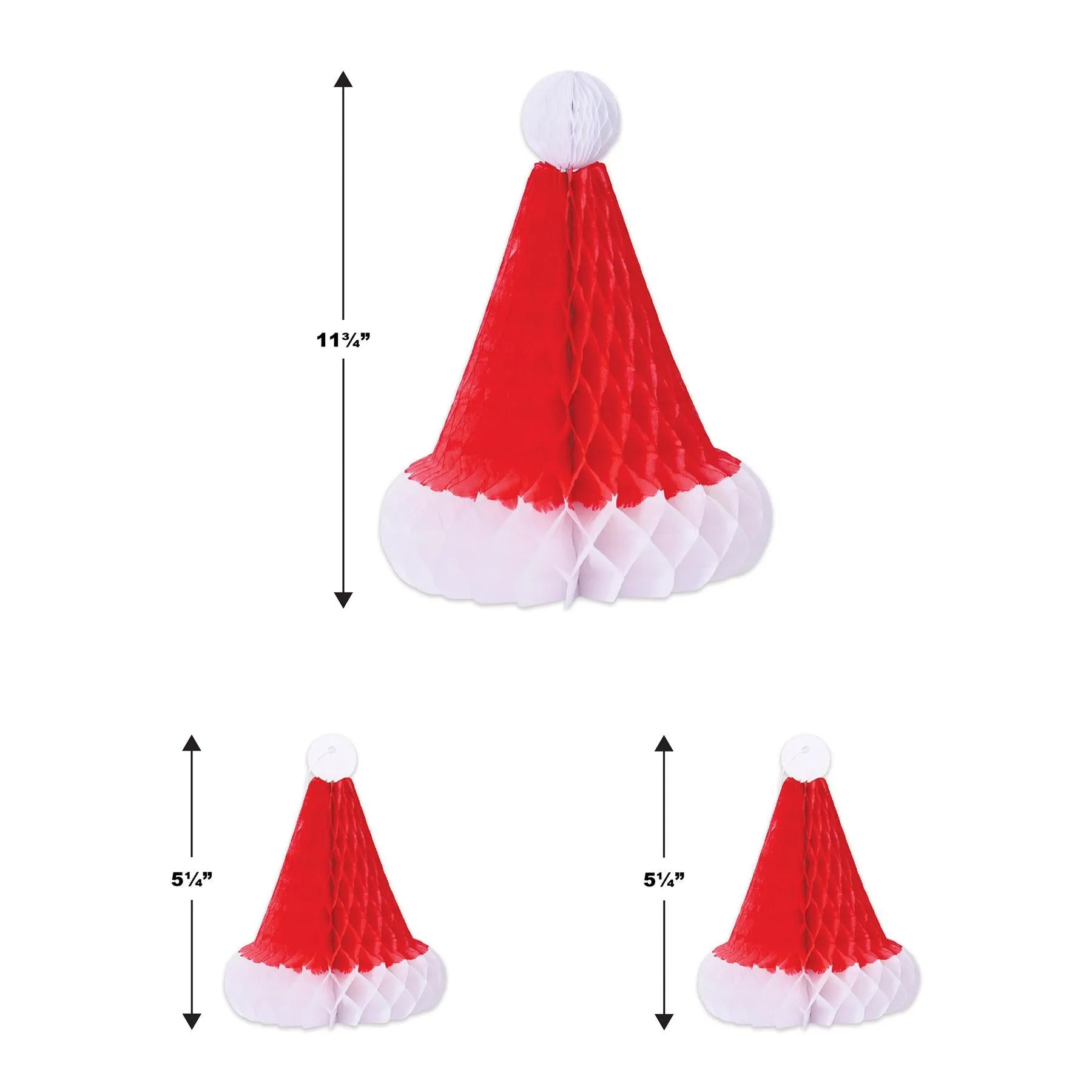Christmas Tissue Santa Hats