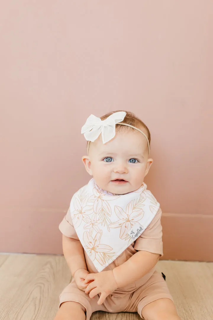 Copper Pearl Baby Bandana Bibs | Coral