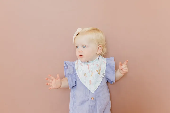 Copper Pearl Baby Bandana Bibs | Coral