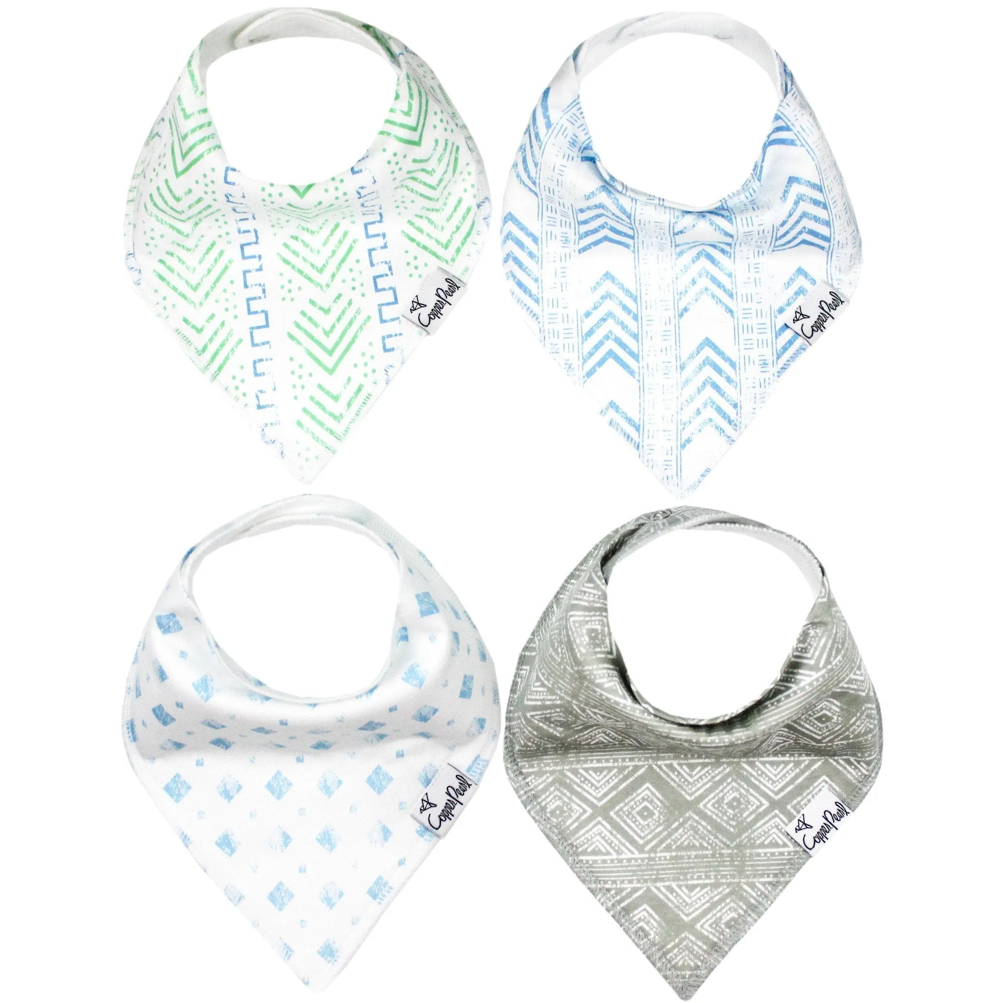 Copper Pearl Baby Bandana Bibs | Jude