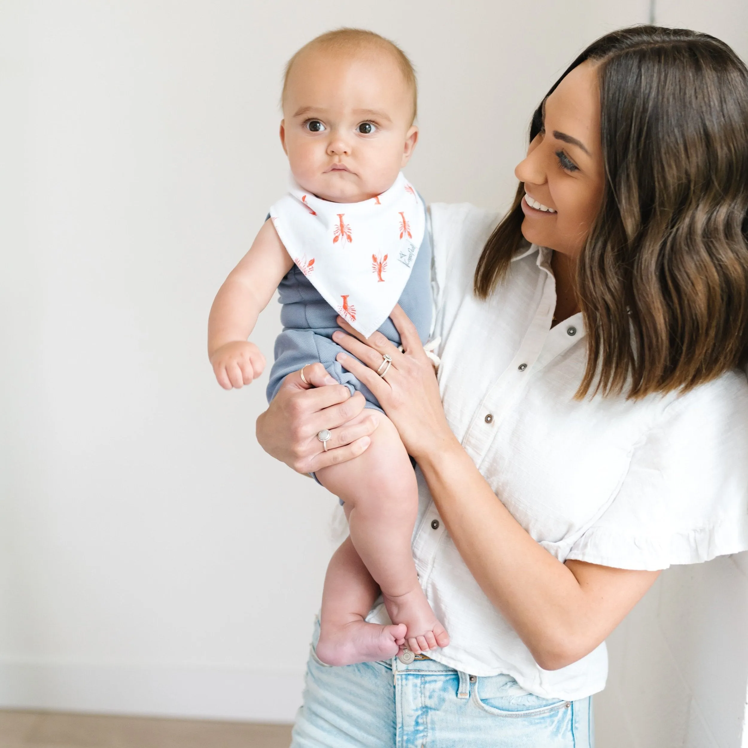 Copper Pearl Baby Bandana Bibs | Nautical