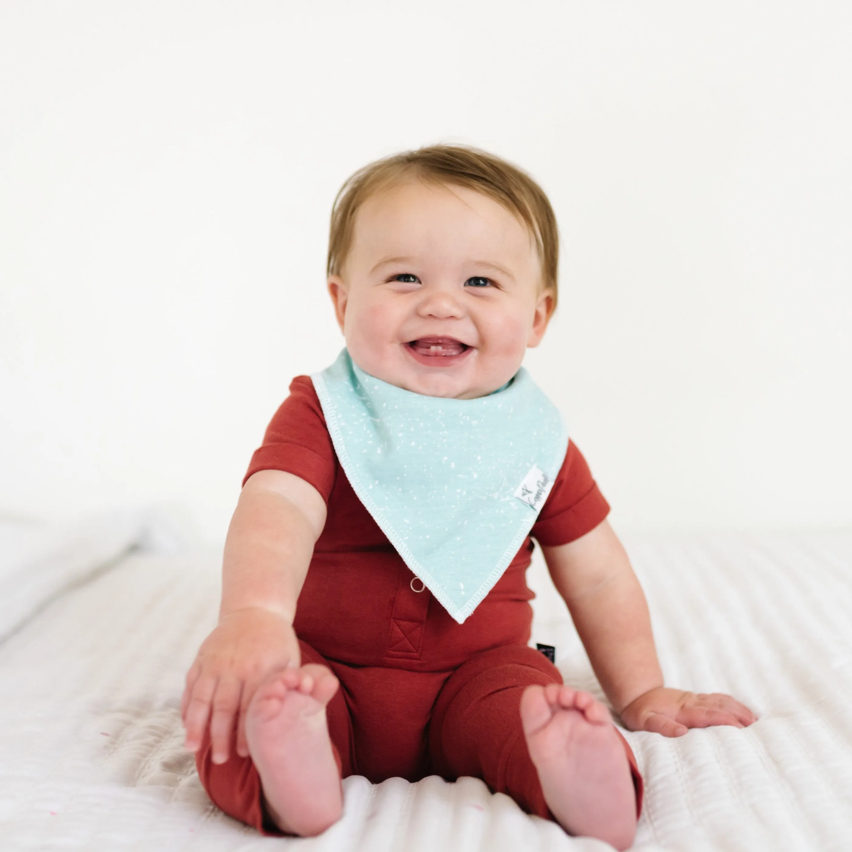 Copper Pearl Baby Bandana Bibs | Nautical