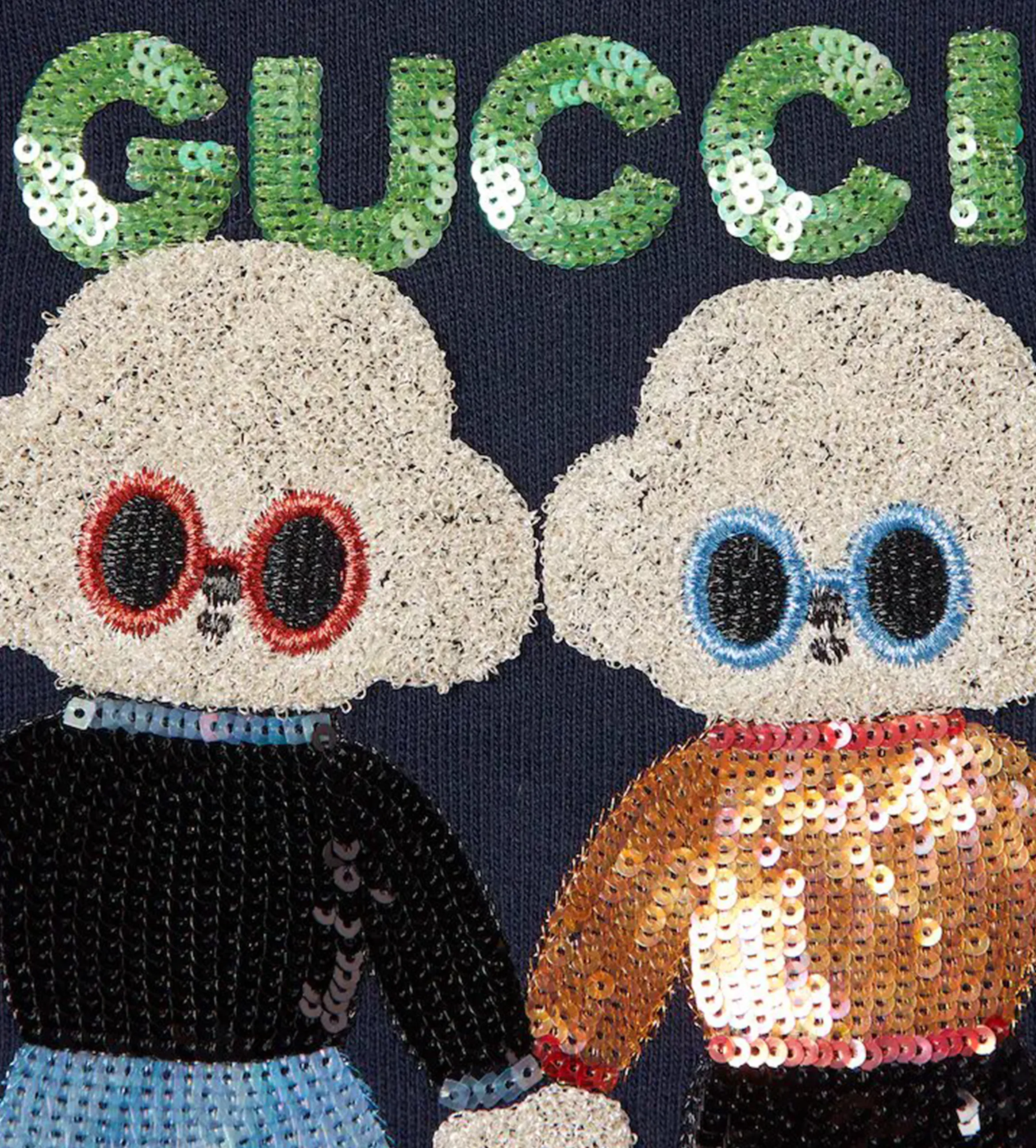 Embroidered Sweater Dark Night Sky