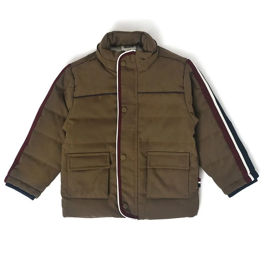 Farm Friends Solid Brown Jacket for Kids