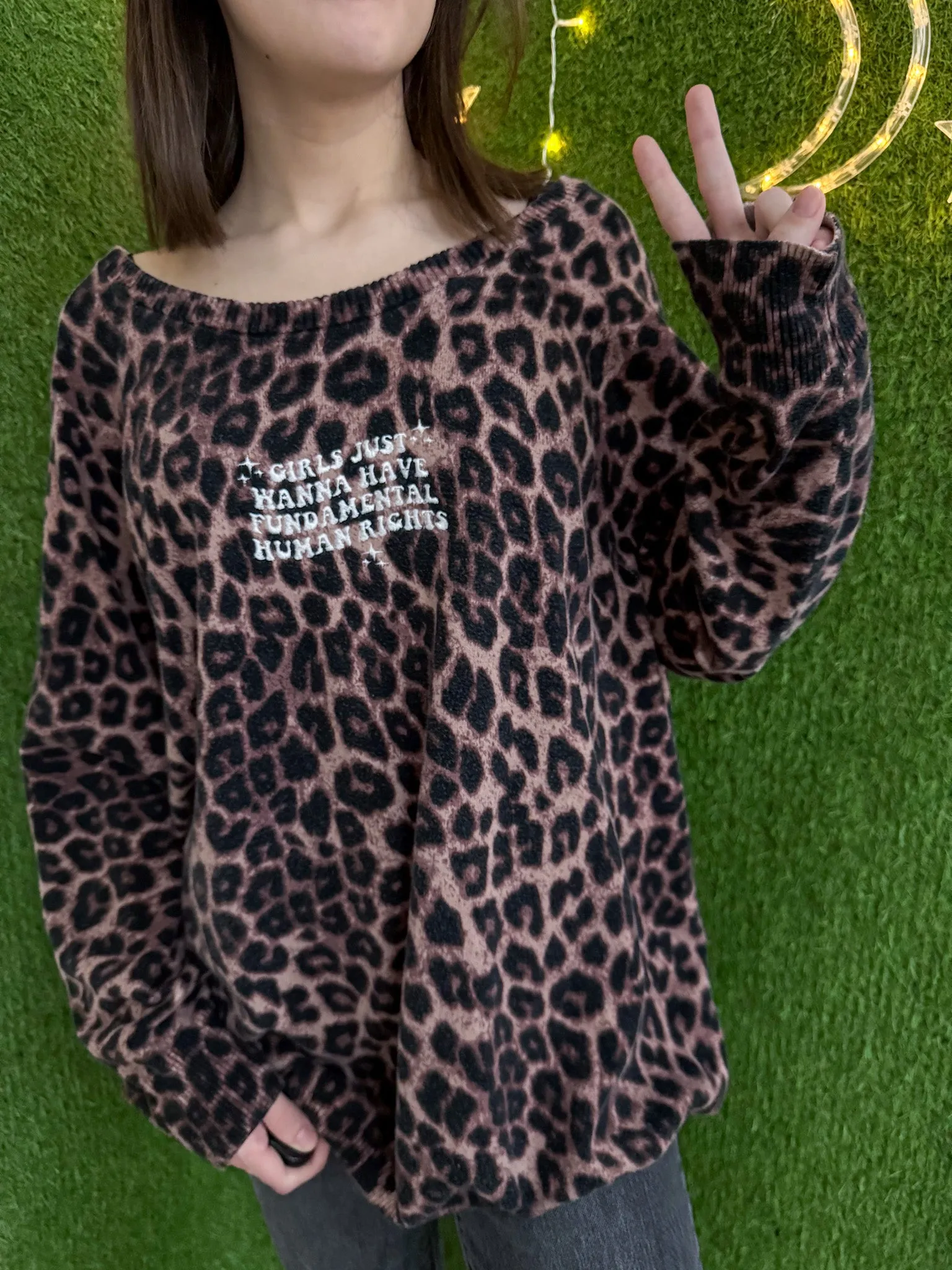 Girls Just Wanna Have Fundamental Human Rights Long Sleeve 4XL