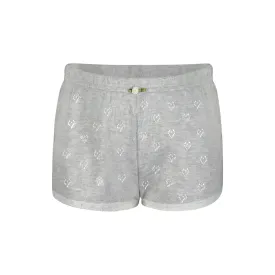 GIRLS SHORT Heather Grey Hearts w Lace