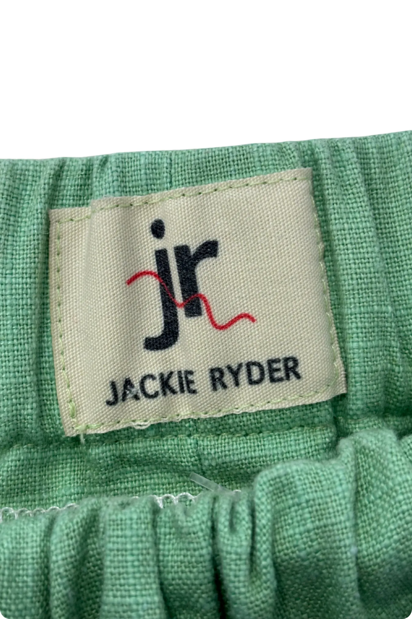Jackie Ryder lime green linen pants