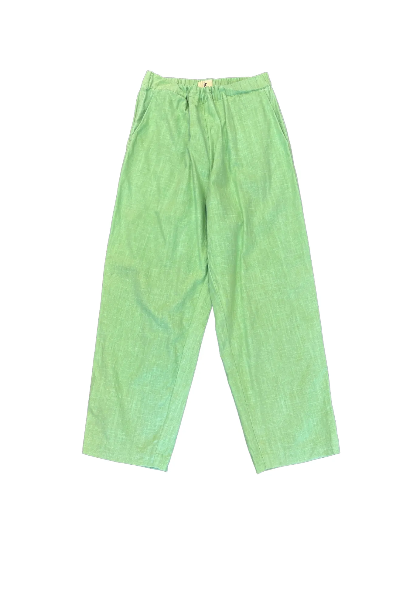 Jackie Ryder lime green linen pants