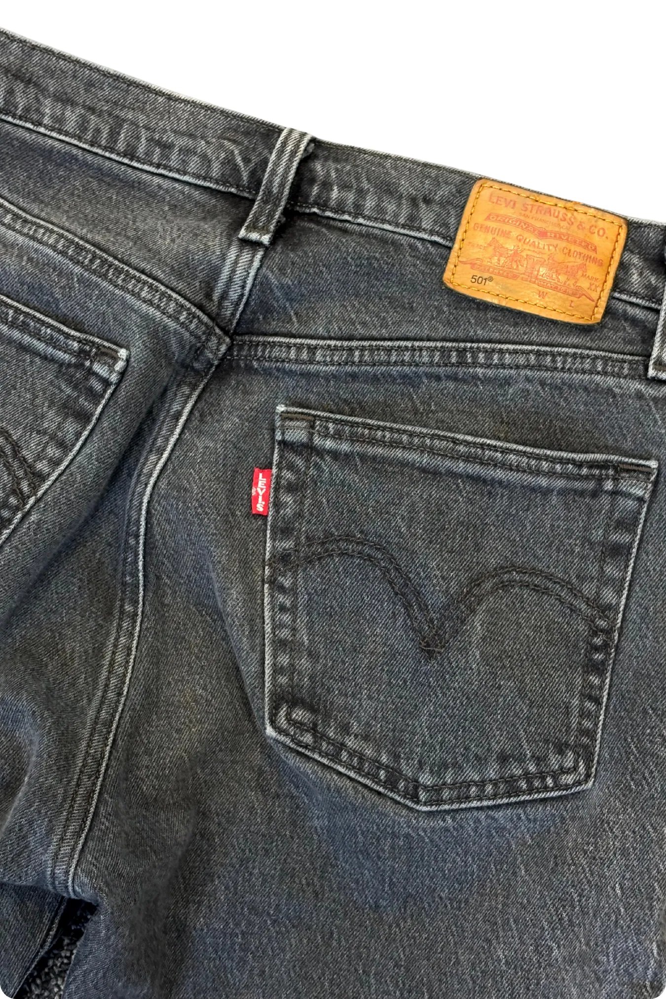 LEVI 501's dark denim jeans