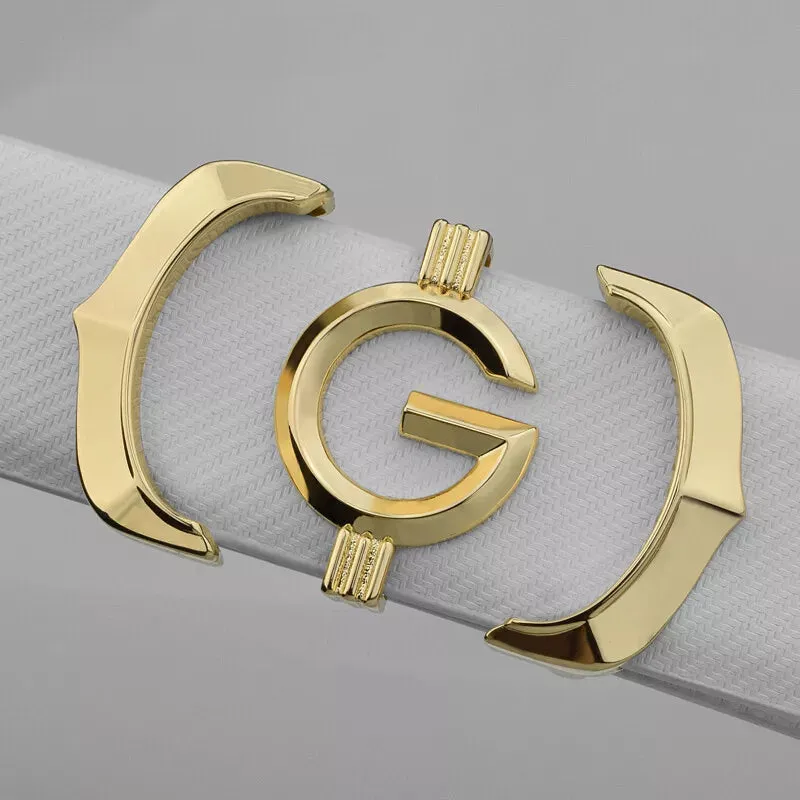 Luxury Leather Belt Man White Belts Designer Belts Men G Letter Buckle