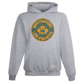 Northbound Supply Co. Boys Grey Heather Canadian Prairies Hoodie
