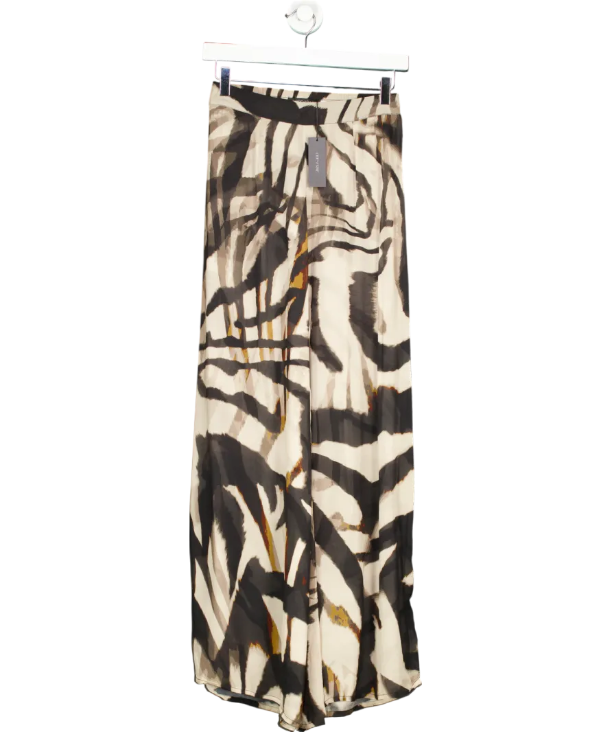 Ode   Rae Brown Bader Trousers In Zebra UK S
