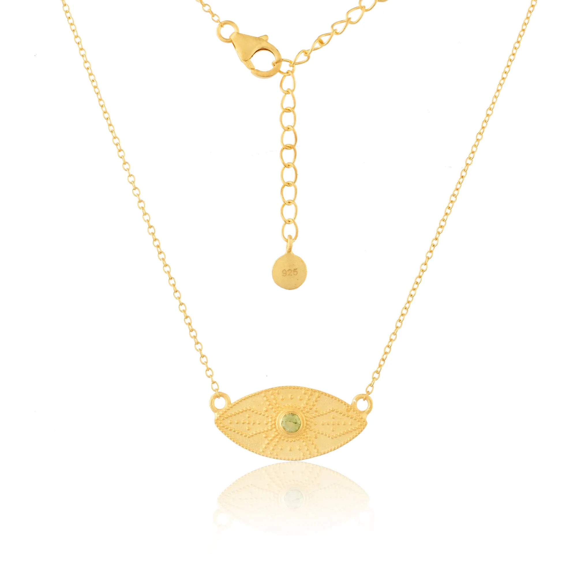 Peridot Ellipse Pendant
