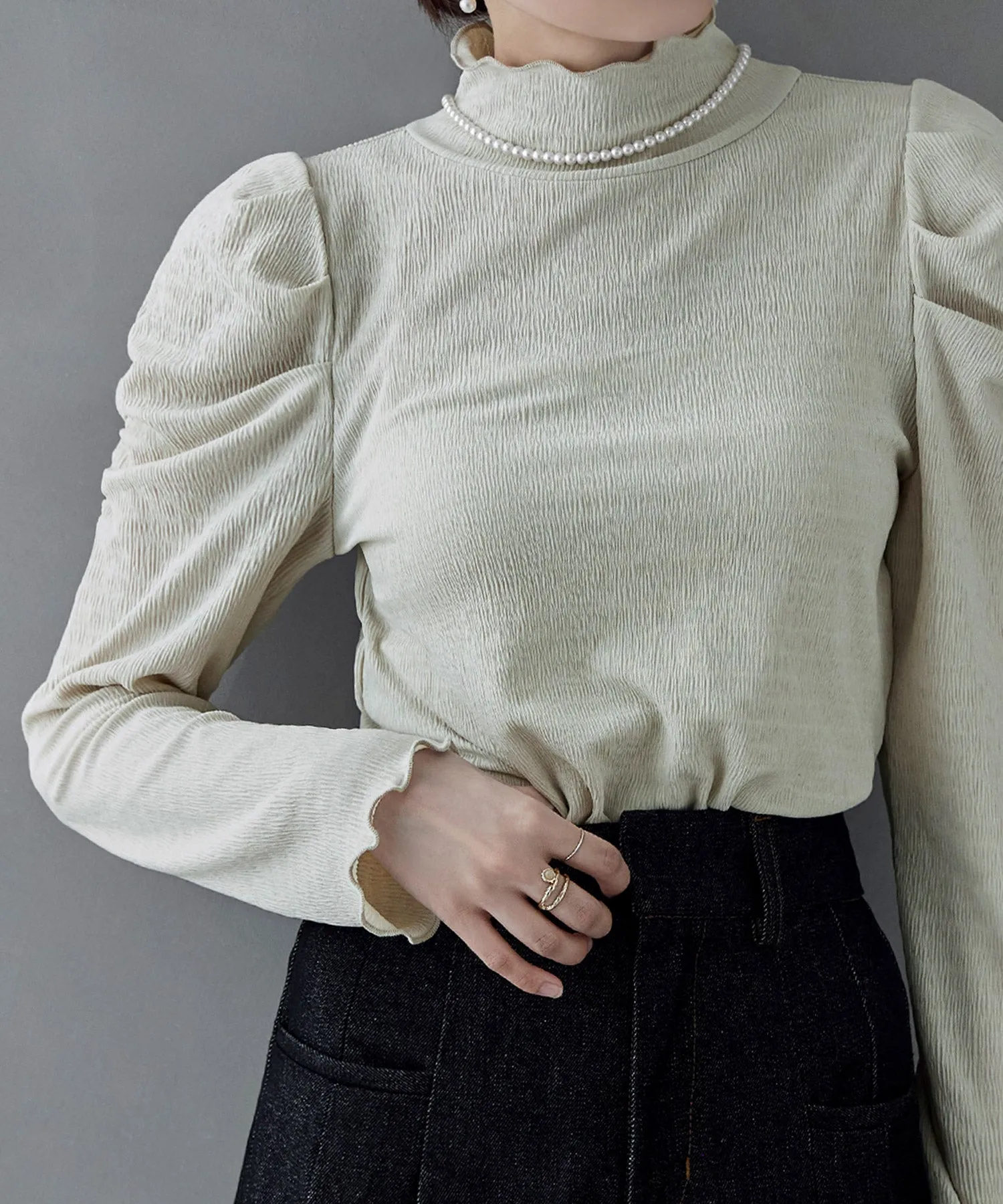 Power shoulder mellow tops