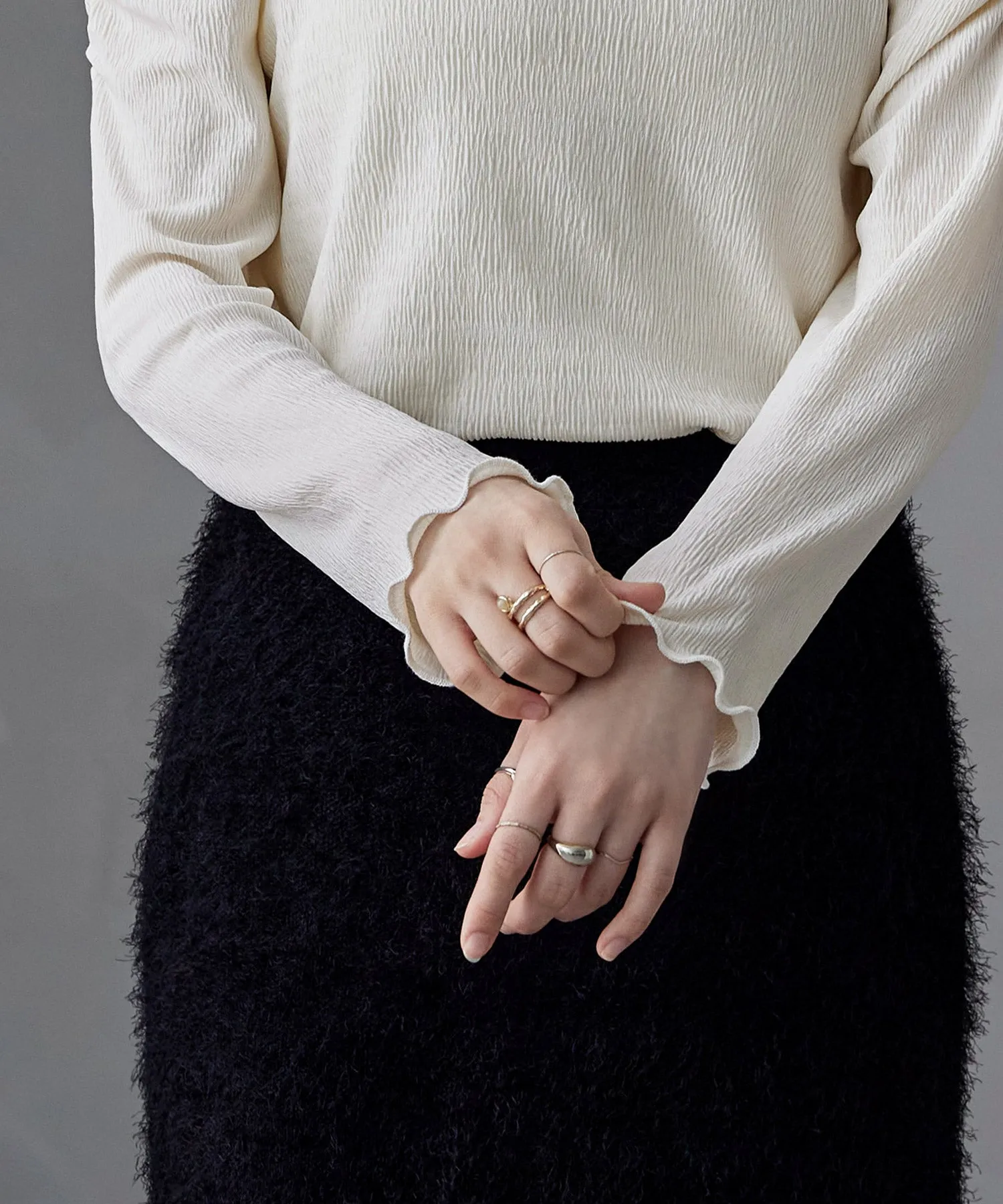 Power shoulder mellow tops