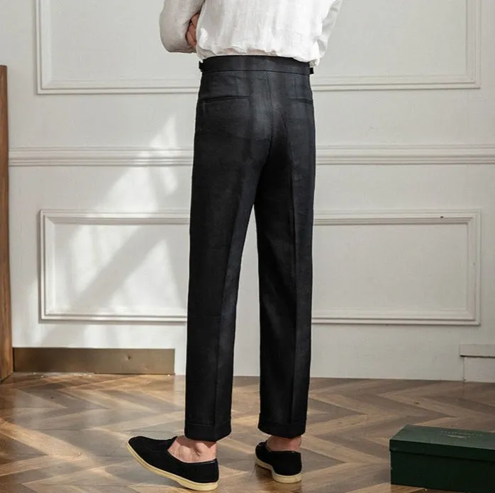 St. Barts | Linen Pleated Trousers